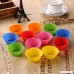 Pony's Rainbow Baking Cups / Cake Molds - Food Grade Silicone - Set of 12 - B00QLL9HLU